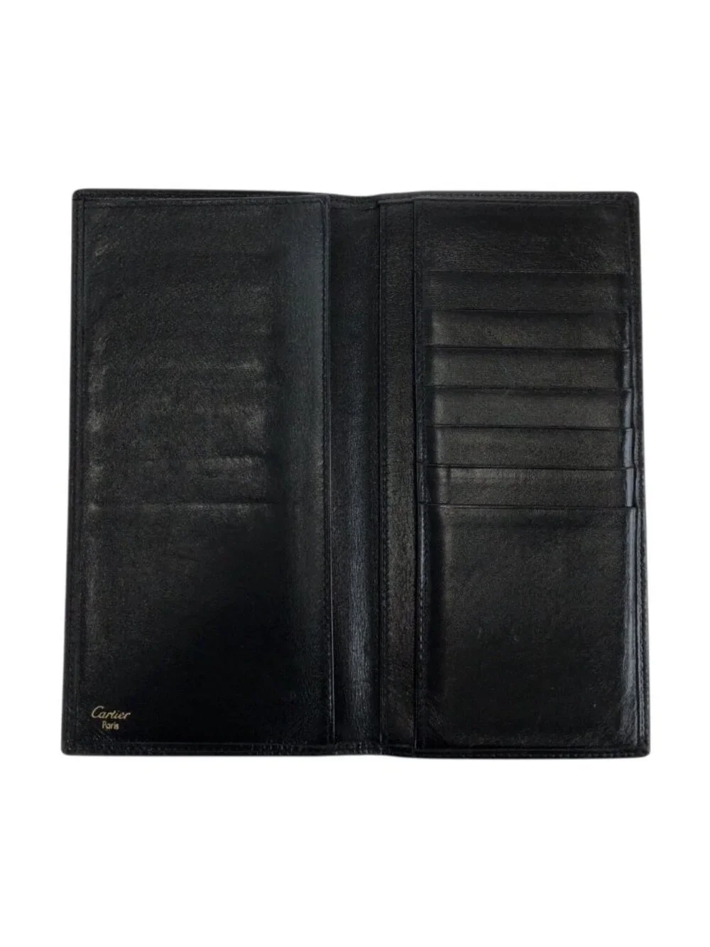 Cartier Pasha de Cartier Black Gold Leather Wallet